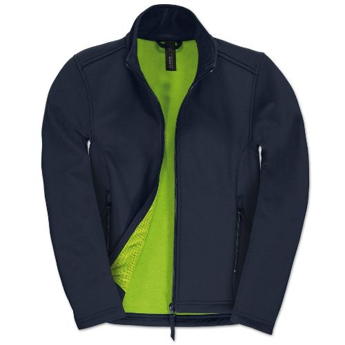 B & C Collection B&C Id.701 Softshell Jacket /Women Navy/Neon Green Lining